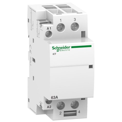 SCHNEIDER A9C20162 - ACTI9 iCT63A kontaktor, 50Hz, 2NO, 24VAC 