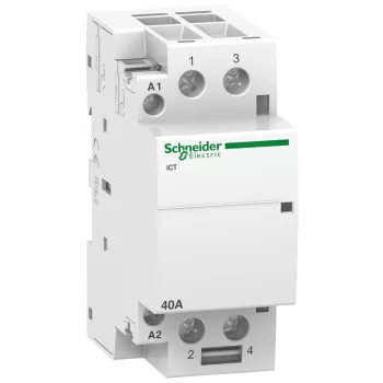   SCHNEIDER A9C20642 - ACTI9 iCT40A kontaktor, 60Hz, 2NO, 220-240VAC 