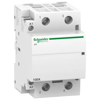   SCHNEIDER A9C20882 - ACTI9 iCT100A kontaktor, 50Hz, 2NO, 220-240VAC