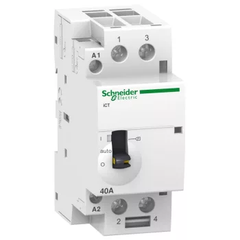   SCHNEIDER A9C21842 - ACTI9 iCT40A kézi vezérlésű kontaktor, 50Hz, 2NO, 220-240VAC