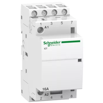   SCHNEIDER A9C22114 - ACTI9 iCT16A kontaktor, 50Hz, 4NO, 24VAC