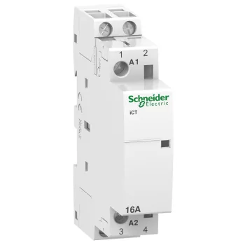  SCHNEIDER A9C22512 - ACTI9 iCT16A kontaktor, 50Hz, 2NO, 220VAC
