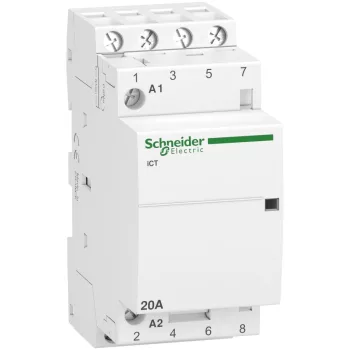   SCHNEIDER A9C22824 - ACTI9 iCT20A kontaktor, 50Hz, 4NO, 220-240VAC
