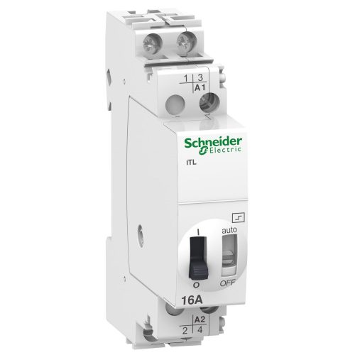 SCHNEIDER A9C30112 - ACTI9 ITL16A impulzusrelé, 2NO, 24VAC, 12VDC