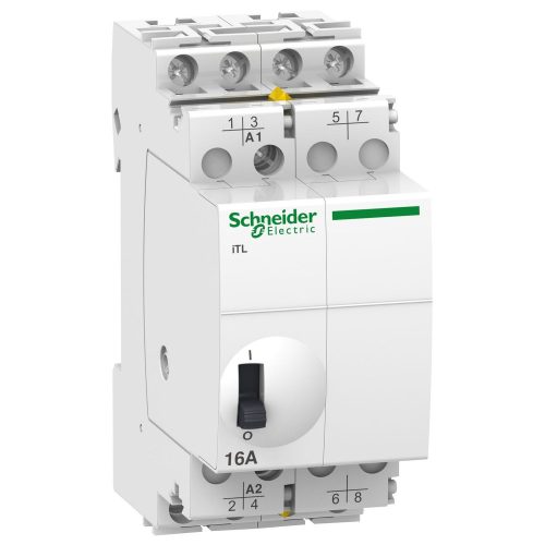 SCHNEIDER A9C30114 - ACTI9 ITL16A impulzusrelé, 4NO, 24VAC, 12VDC