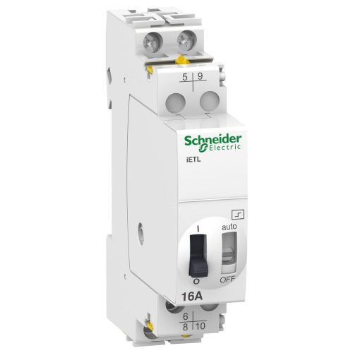 SCHNEIDER A9C32116 - ACTI9 iETL kiterjesztés, iTL és iTLI impulzusrelékhez, 2P, 16A, 24VAC, 12VDC