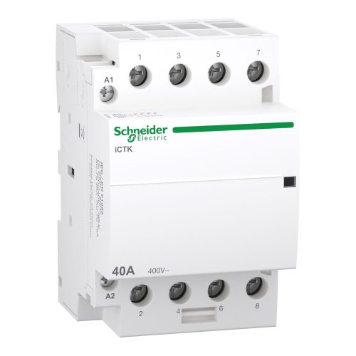 SCHNEIDER A9C40440 - ACTI9 iCTK kontaktor, 40A, 4NO, 400VAC