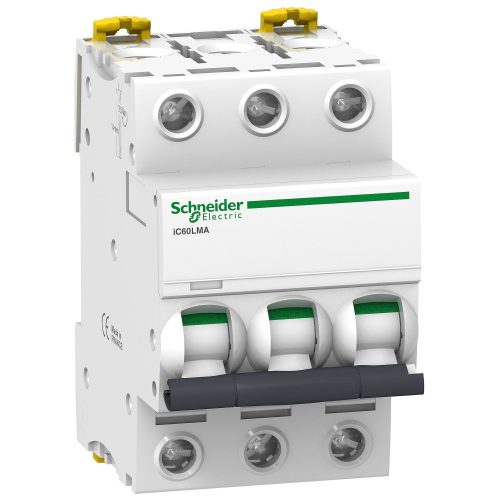 SCHNEIDER A9F90310 - ACTI9 iC60L pillanatkioldású kismegszakító, 3P, MA, 10A, monokonnekt