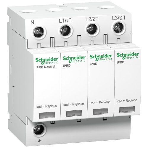 SCHNEIDER A9L08600 - ACTI9 iPRD túlfeszültség-korlátozó, cs.bet. 8kA, 3P-N, 350V