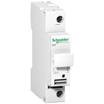   SCHNEIDER A9N15635 - ACTI9 STI olvadóbiztosítós szakaszolókapcsoló, 1P, 20A, 8.5x31.5mm