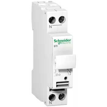   SCHNEIDER A9N15645 - ACTI9 STI olvadóbiztosítós szakaszolókapcsoló, 1P-N, 20A, 8.5x31.5mm 