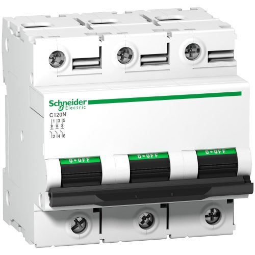SCHNEIDER A9N18389 - ACTI9 C120N kismegszakító, 3P, D, 125A