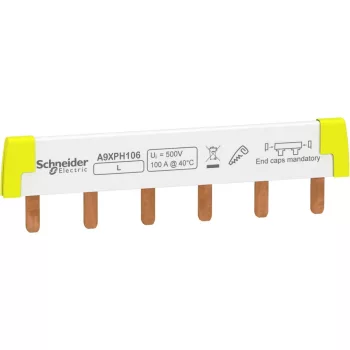   SCHNEIDER A9XPH106 - ACTI9 Darabolható gyűjtősín 100A, 1P, 6M