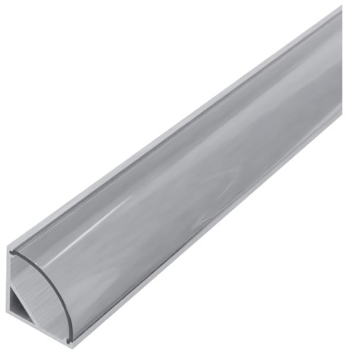 Avide Alu Profil "V" 15.8x15.8mm Sarok Áttetsző búrával 2m