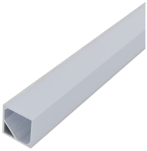 Avide Alu Profil "V" 15.8x15.8mm Sarok Szögletes Opál búrával 1m