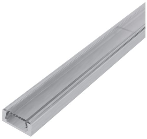 Avide Alu Profil "U" 15.9x7.8mm Falon Kivüli Áttetsző búrával 1m