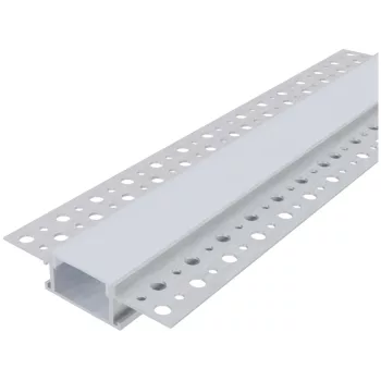   Avide Alu Profil "U" 61x14mm Gipszkartonba Süllyeszhető Opál búrával 1m