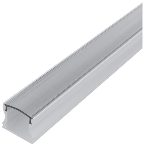 Avide Alu Profil "U" 17.2x14.4mm Falon Kívüli áttetsző búrával 1m