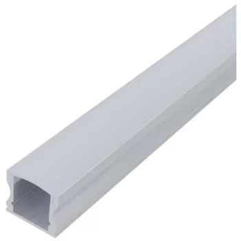   Avide Alu Profil "U" 17.2x14.4mm Falon Kívüli Opál búrával 1m