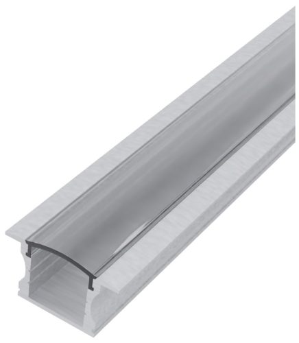 Avide Alu Profil "U" 24x14.2mm Süllyeszhető áttetsző búrával 1m