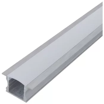   Avide Alu Profil "U" 24x14.2mm Süllyeszhető Opál búrával 1m