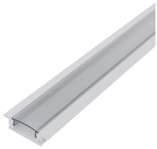Avide Alu Profil "U" 24.7x7mm Süllyeszthető Áttetsző búrával 1m