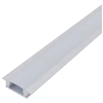   Avide Alu Profil "U" 24.7x7mm Süllyeszthető Opál búrával 1m