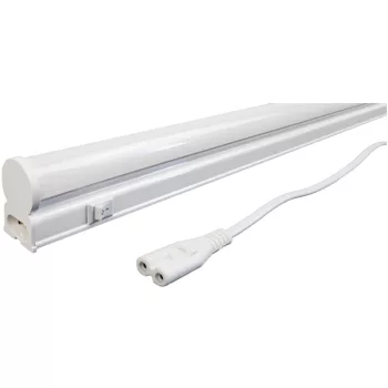   Avide LED T5 Integrált Fénycső 6W 300mm WW 3000K Hálózati kábellel