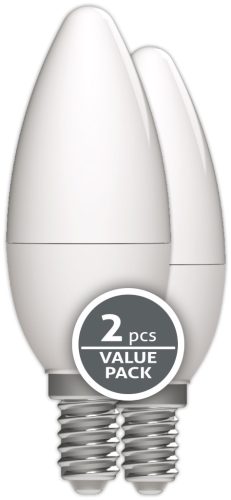 Avide LED Candle Twin Pack 6.5W E14 WW 3000K