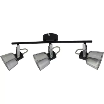 Avide Mennyezeti Lámpa Maya 3xE14 Foglalattal Fekete