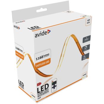 Avide LED Szalag Bliszter RF 24V COB NW IP20 2m