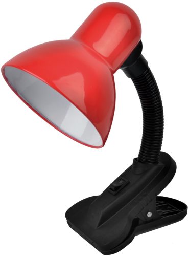 Avide Basic Asztali Lámpa Csíptethető Piros Max 60W