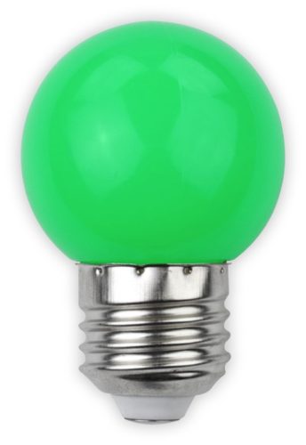 Avide Dekor LED fényforrás G45 1W E27 Zöld
