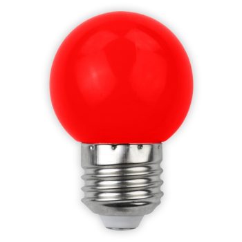 Avide Dekor LED fényforrás G45 1W E27 Piros