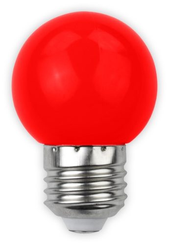 Avide Dekor LED fényforrás G45 1W E27 Piros