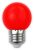 Avide Dekor LED fényforrás G45 1W E27 Piros