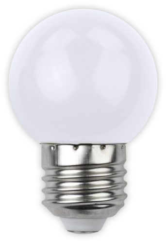 Avide Dekor LED fényforrás G45 1W E27 Fehér