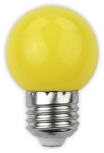 Avide Dekor LED fényforrás G45 1W E27 Sárga