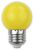 Avide Dekor LED fényforrás G45 1W E27 Sárga