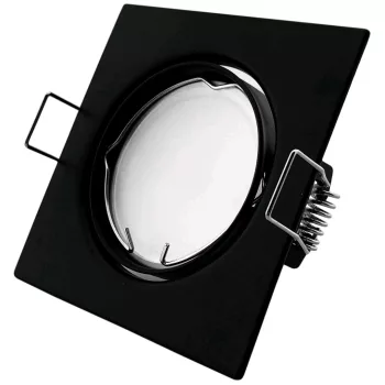 Avide GU10 Keret Négyzetes Forgatható Fekete