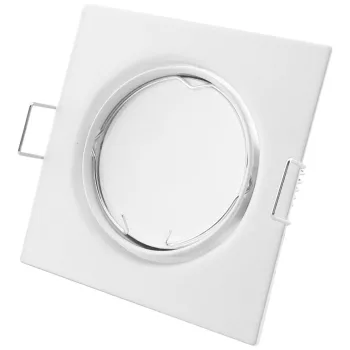 Avide GU10 Keret Négyzetes Forgatható Fehér