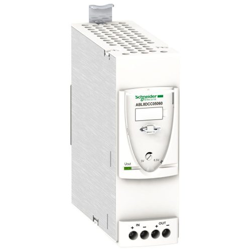 SCHNEIDER ABL8DCC05060 - Modicon kiegészítő, DC/DC konverter, 24/5…6,5VDC, 6A (ABL8RP/ABL8WPS tápegységekhez)