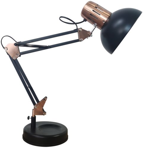 Avide Basic Asztali Lámpa Vintage Fekete Teljes Fém Max 60W