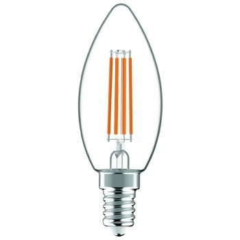Avide LED Filament Candle 4.9W E14 WW 2700K Super High Lumen