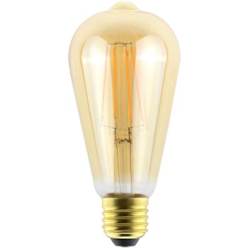   Avide LED Filament ST57 7W Fényerőszabályzós Borostyán E27 WW 2500K
