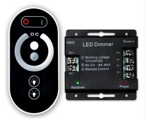 Avide LED Szalag 12-24V 144W Fényerőszabályzó RF Érintőpaneles Távirányító és Vezérlő
