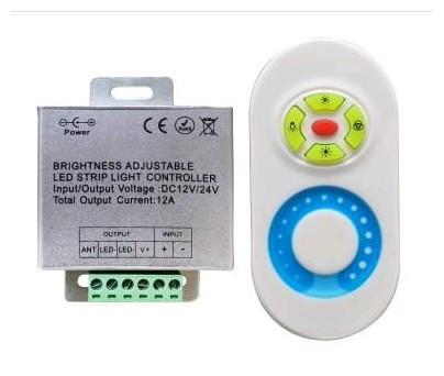 Avide LED Szalag 12-24V 216W Fényerőszabályzó 5 Gombos RF Távirányító és Vezérlő