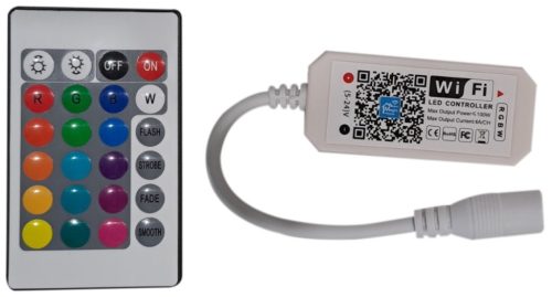 Avide LED Szalag 12-24V 100W RGB+W IR Távirányító és WIFI-s Vezérlő