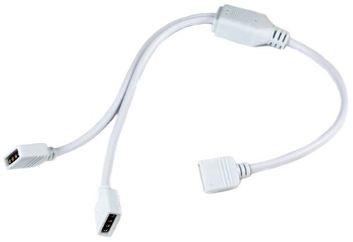 Avide LED Szalag 12V RGB+W Kétágú Kontroller Elosztó Kábel 30cm