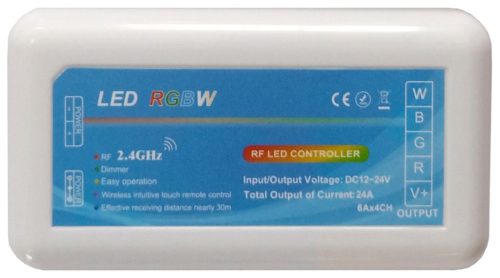 Avide LED Szalag 12-24V 288W RGB+W 4 Zónás Vezérlő